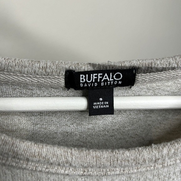 Buffalo by David Bitton Gray and Navy Star Sweater S - Picture 9 of 9
